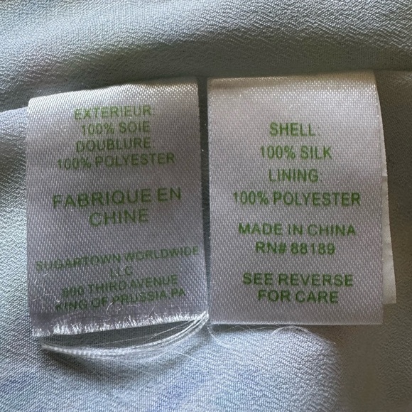 Lilly Pulitzer Women’s Sky Blue Heaven Racerback 100% Silk Tank Dress Size XS - Picture 5 of 5